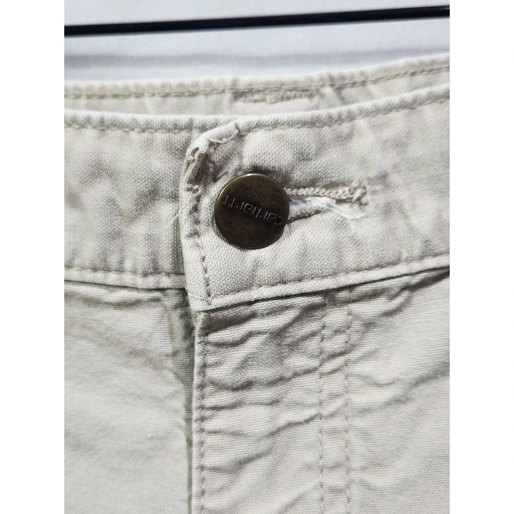 CARHARTT Original Fit B147 Carpenter Utility Shorts Khaki Tan Sz‎ 50 Waist